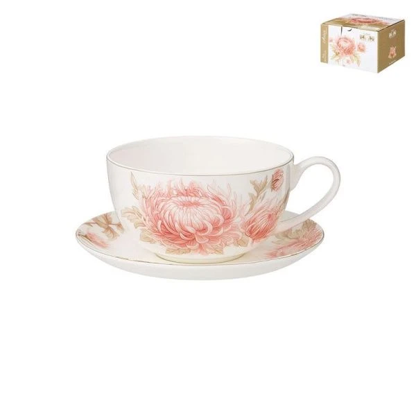 Чайный набор 2пр фарфор АСТРА на 1 персону 370мл (24)