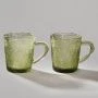 Кружки набор 2пр 250мл стекло TEMPO GREEN (24)