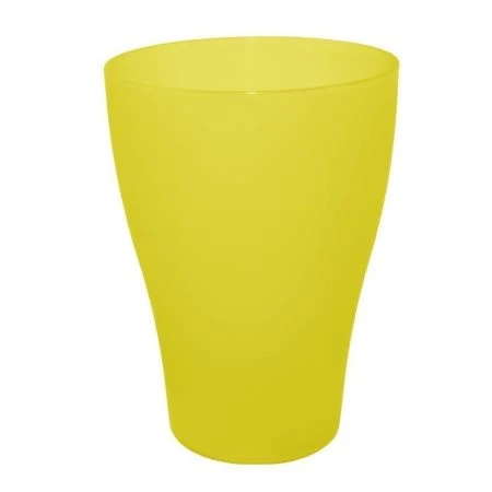 яяяСтакан пластм. 250мл (набор 6шт.) желтый прозрачный (64)