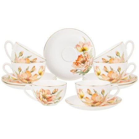 Чайный набор 12пр фарфор Sense на 6 персон 280мл (8)