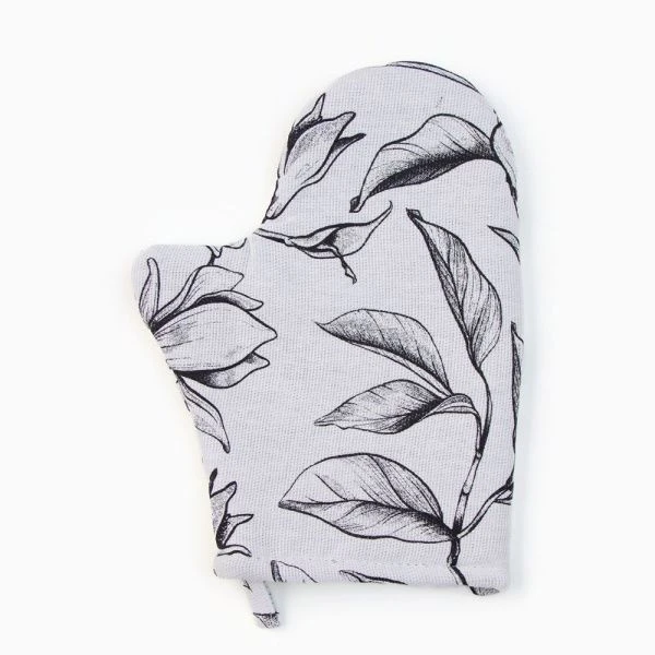 Прихватка-рукавица 100% хлопок 20*27см  Доляна Plant leaves  10744945