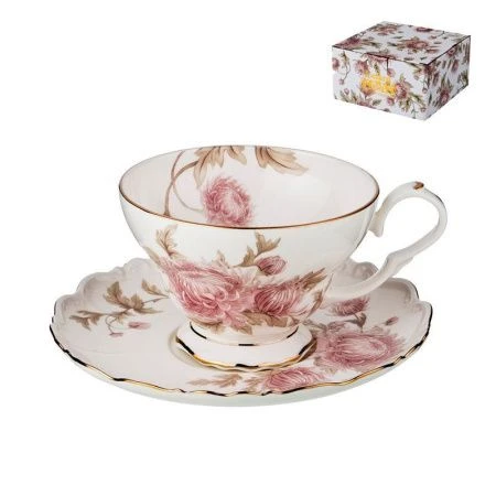 Чайный набор 2пр фарфор АСТРА на 1 персону 300мл (24)