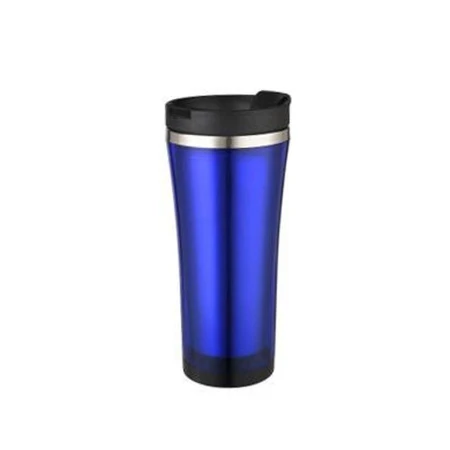 Термокружка 450мл нерж.сталь пластик.вставка синяя CLASSIC BK-4350 (24)