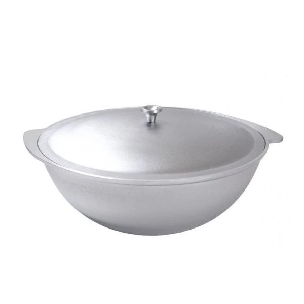 Казан для плова 6л алюминий с крышкой (3/5)