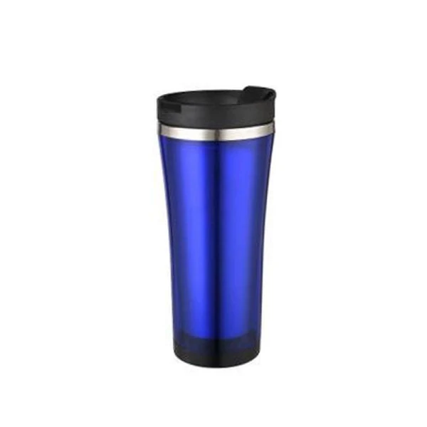 Термокружка 450мл нерж.сталь пластик.вставка синяя CLASSIC BK-4350 (24)