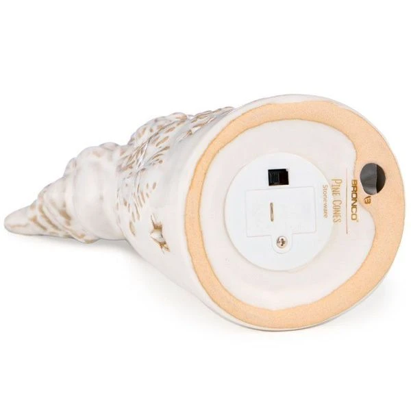 Фигурка новогодняя световая Дед Мороз 8,6*7,2*17см керамика (9)