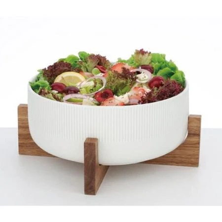 Салатник 2,7л фарфор на дер.подставке 22,5*10см подар.уп GS2105-03/JC-18309 (8)