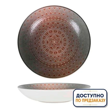 Тарелка глубокая 1000мл 23см фарфор ДАМАСК S-MT-DMSBLM23CK (6)