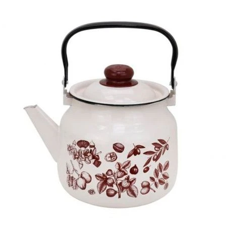 Чайник 2,5л эмаль ГРАВЮРА бисквит с рис. 33-2711/4 (4)
