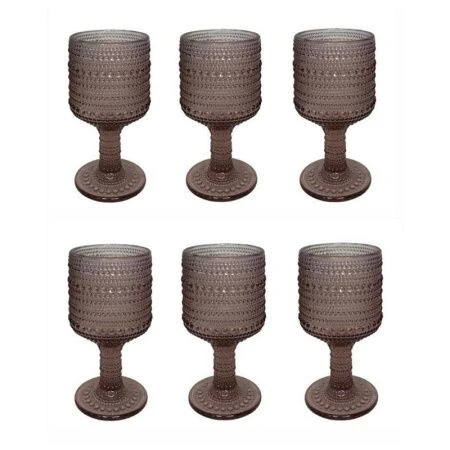 Бокалы набор 6шт 300мл стекло Jupiter Fortessa фиолетовый (А149)