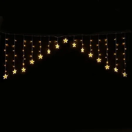 Гирлянда эл. Бахрома Звездная ночь 3*0,85м 102LED теплый белый 8 режимов шнур 1м цв.уп JC-15326 (50