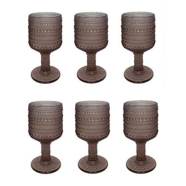 Бокалы набор 6шт 300мл стекло Jupiter Fortessa фиолетовый (А149)