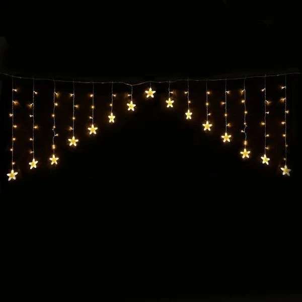 Гирлянда эл. Бахрома Звездная ночь 3*0,85м 102LED теплый белый 8 режимов шнур 1м цв.уп JC-15326 (50