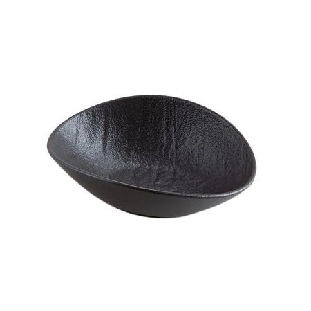 Салатник 19*15*6см фарфор SLATESTONE черный овальный WL-661119/A (3/36)