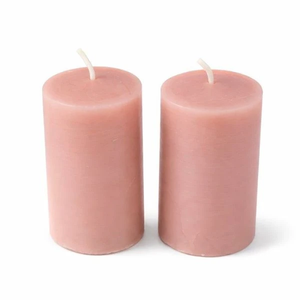 Набор свечей ароматизированных парафин 2шт. 6см ваниль в п/у (48)