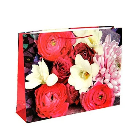 Пакет бумажный 45*33*10см горизонтальный Леди Шик 24-144 (12/144)