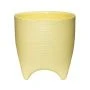 Горшок цветочный 2,25л 16*16см пластик ДЕ КОСТА с вкладкой желтый (10)