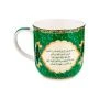 Кружка 400мл форфор СУРА зеленая (36)