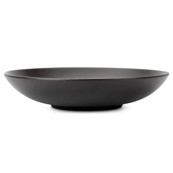 Тарелка глубокая 600мл 20см фарфор ROCK BLACK суповая DM8021 (6)