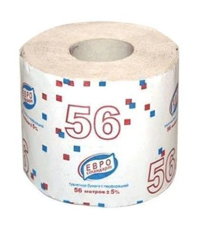 Бумага туалетная ЕВРОСТАНДАРТ 56м 105 (32)
