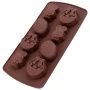 Форма для шоколадных конфет 22*11,5*2,5см силикон ПАСХАЛЬНОЕ НАСТРОЕНИЕ VL80-504 ВЫВОД