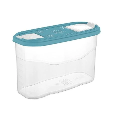 Банка для сыпучих продуктов 2,5л пластик Bergen голубой океан (10) ВЫВОД