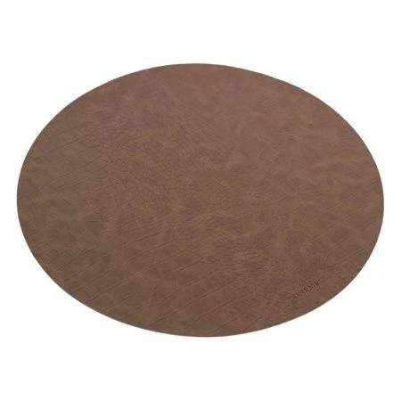 Салфетка сервировочная 38см CROCO с пробкой коричневая (24)