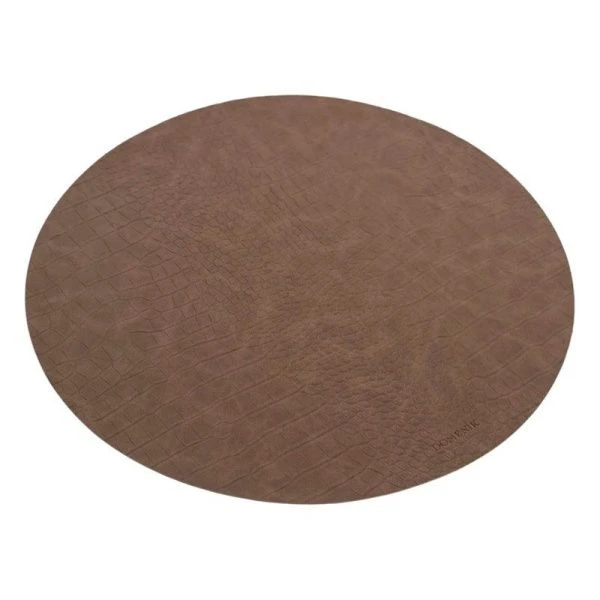 Салфетка сервировочная 38см CROCO с пробкой коричневая (24)