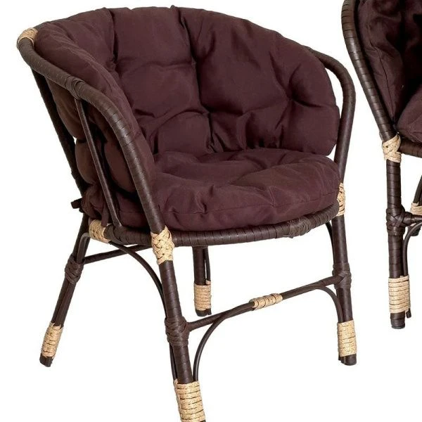 Набор мебели иск.ротанг Багамы Лайт Х (диван, 2 кресла, стол) коричневый, коричневый арт. BG4689 (1)