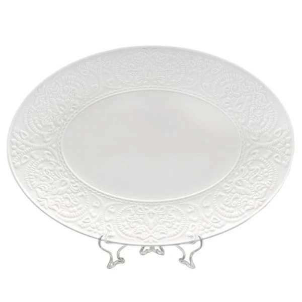 Блюда набор 2шт 30*22см фарфор АЖУР КЛАССИК овальные (12)