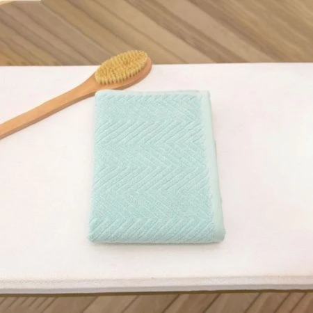 Полотенце махровое 70*130см Eho зеленый ВЫВОД