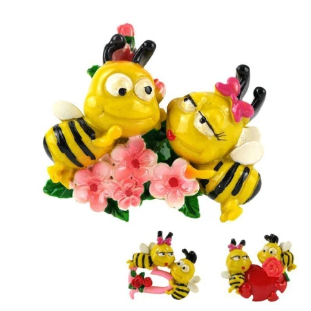Магнит Пчелки 7*6см, 3 вида JC-9647/SF7014 (576)