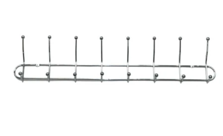 яяяВешалка 8 крючков 2-х уровневые 6х63см (5мм) JC-1095 (60)