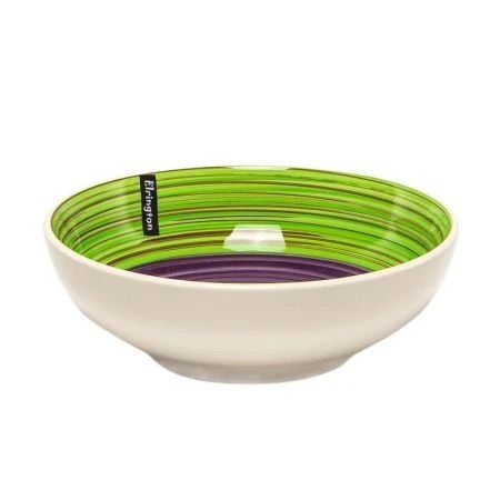 Тарелка глубокая 18см 750мл керамика Аэрография ЛЕТНИЙ САД (6/36)