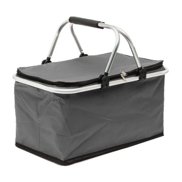 Термосумка 41*22*23см текстиль серая DFB130gray (30)