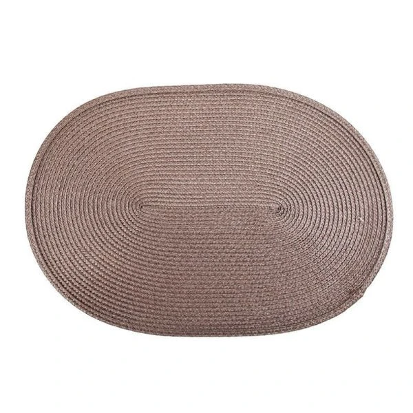 Салфетка сервировочная 44*30см полипропилен Casual line коричневая (4/180)