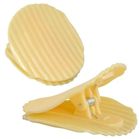 Зажим для пакетов набор 2шт 6*5*3,5см пластик Чипсы VL75-45 (12/144) Зажим для пакетов набор 2шт 6*5*3,5см пластик Чипсы VL75-45 (12/144)