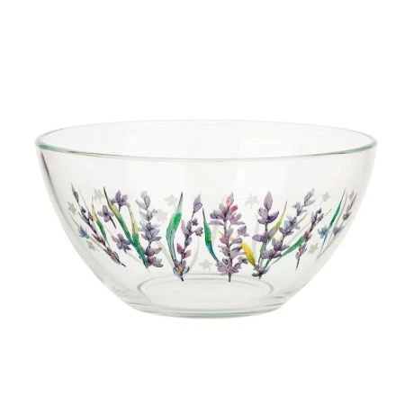 Салатник 16см 800мл стекло Гладкий средний ЛАВАНДА (12)