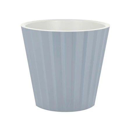Горшок для цветов 15,8л 320мм пластик Sand утренний туман на колесиках  (4)