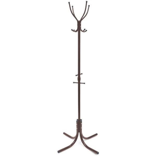 Вешалка напольная 4 крючков 700*700*1800мм металл КОМФОРТ медный антик ВК4 (1)