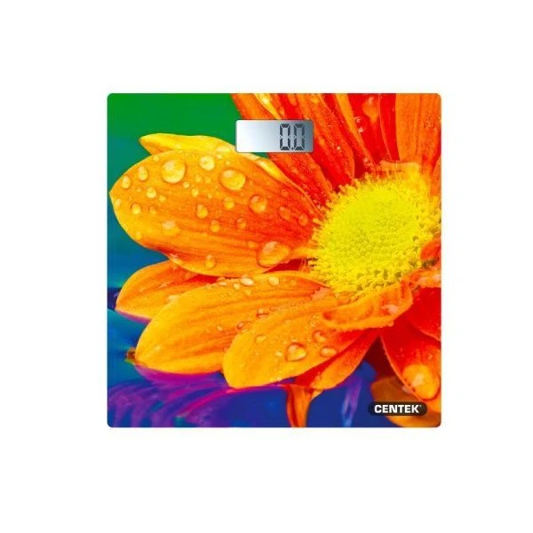Весы напольные электронные стекло до 180кг Centek CT-2420 Гербера 26*26см, LCD-дисплей (8)