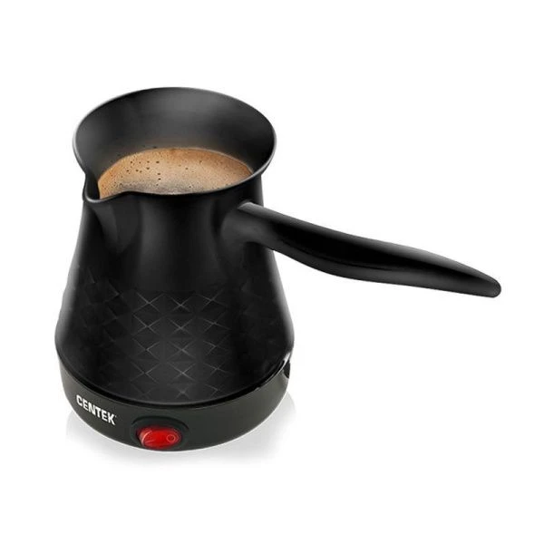 Турка электрическая пластик Centek CT-1097 черная 1050Вт, объем 200мл (12) Турка электрическая пластик Centek CT-1097 черная 1050Вт, объем 200мл (12)