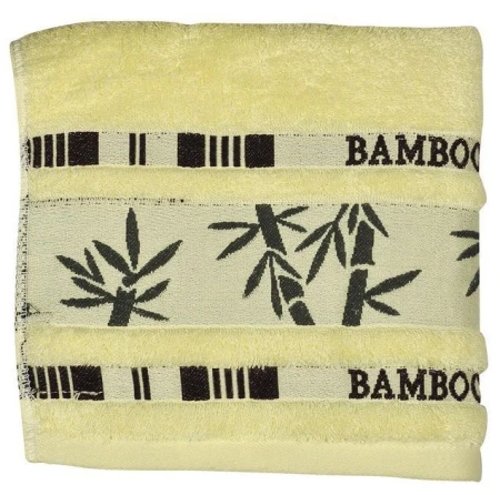 яяяПолотенце 70*140 бамбук кремовое BF6551-creme/6610-крем