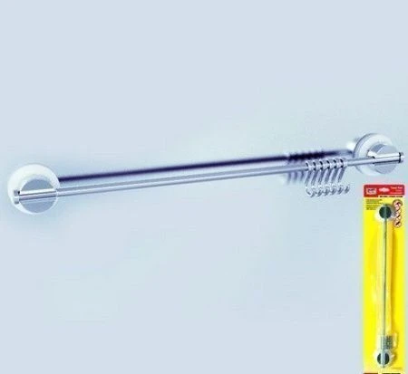 яяяВешалка 6 крючков на присосках раздвиж. 50,9/85,9*3,7*65,5см регул.длина 50-85см(6/24)