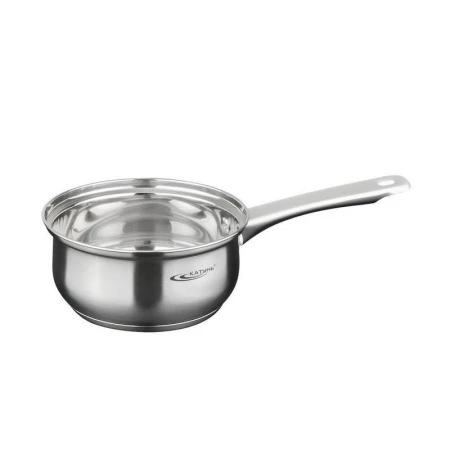 Ковш 1,6л нерж.сталь ГРЕТТА без крышки d16см толщина стенок 0,4мм индукц. КТ04-В (4)