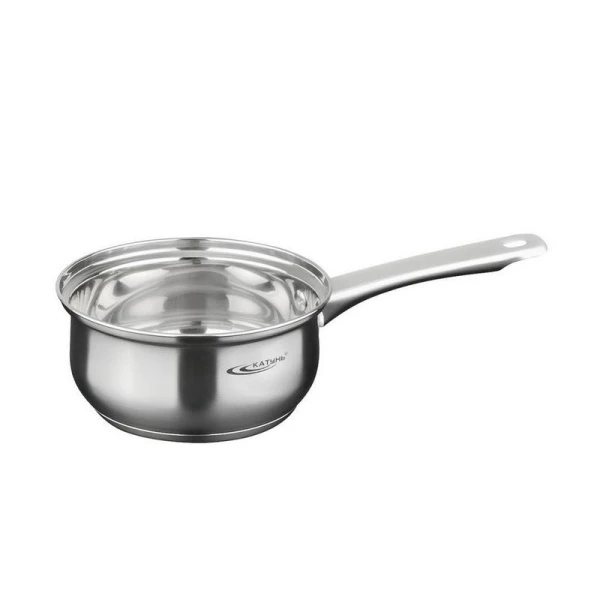 Ковш 1,6л нерж.сталь ГРЕТТА без крышки d16см толщина стенок 0,4мм индукц. КТ04-В (4)