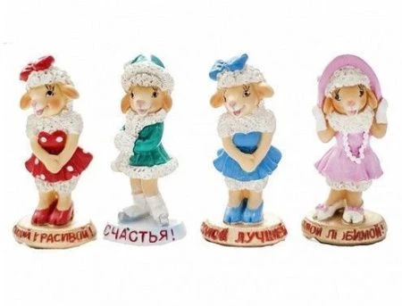 яяяФигурка Овечка Красавица (6см), 4 вида  MY92144/384 92144/1/12