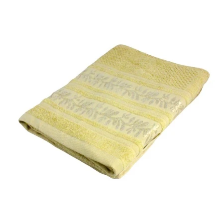 Полотенце махровое 70*135см Шиповник бежевый 430гр