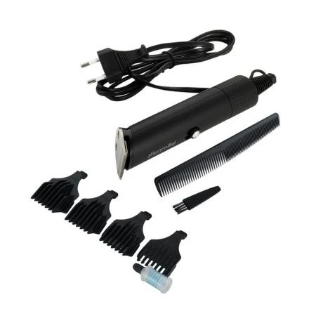 Машинка для стрижки электрическая пластик 220V, нерж.лезвия, 4 уровня стрижки, арт. 6806 (12)