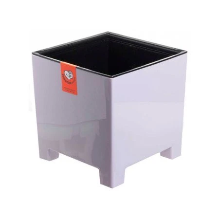 Горшок цветочный 2,1л 14*14см пластик НАРД с вкладкой сиреневый (8)